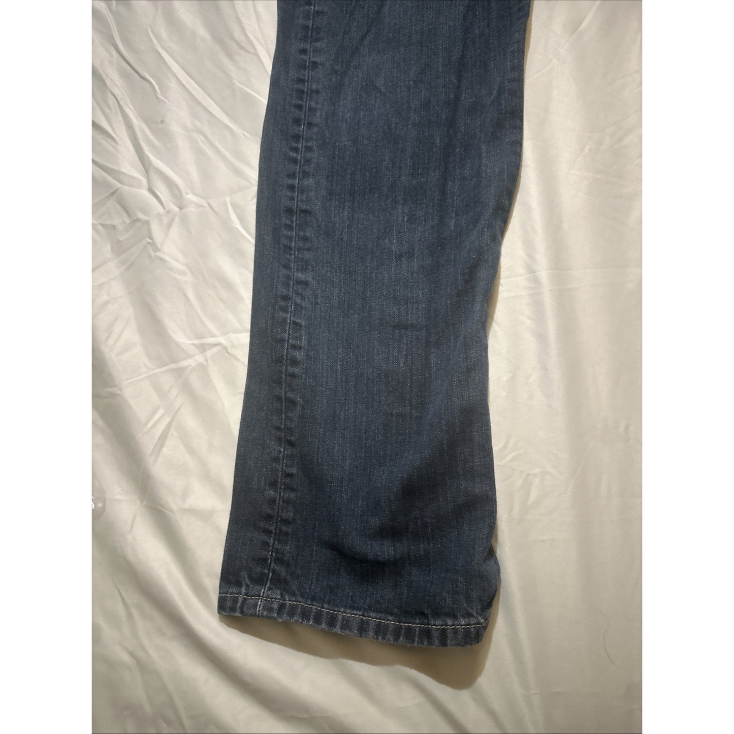 Levi's 501 Button Fly Mens 32x34 Dark Wash Denim Jeans 100% Cotton Straight 2A07