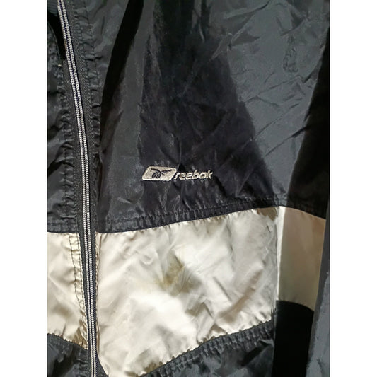 Vth Reebok Athletic Jacket Mens Large Blue/White Colorblock Windbreaker 90s D4