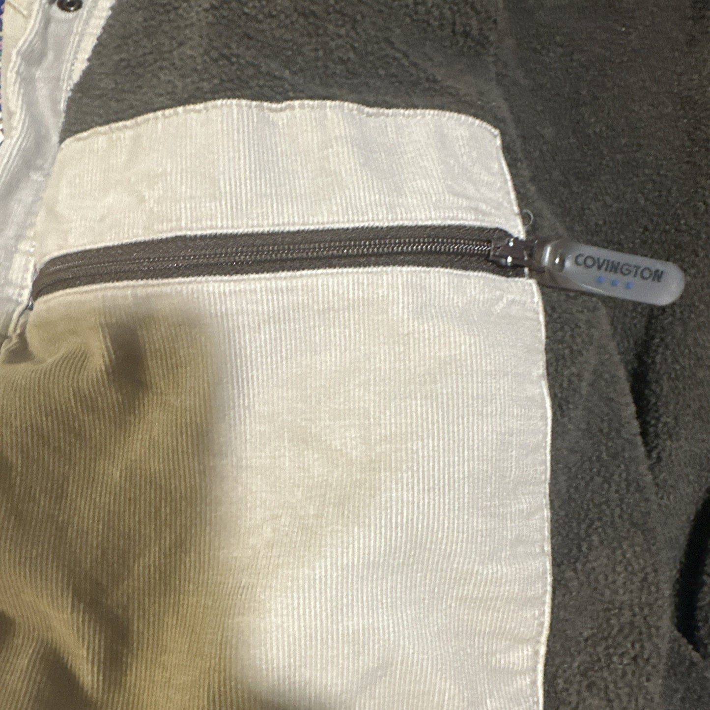 Covington Beige Corduroy Fleece Lined Jacket Size M Bangladesh