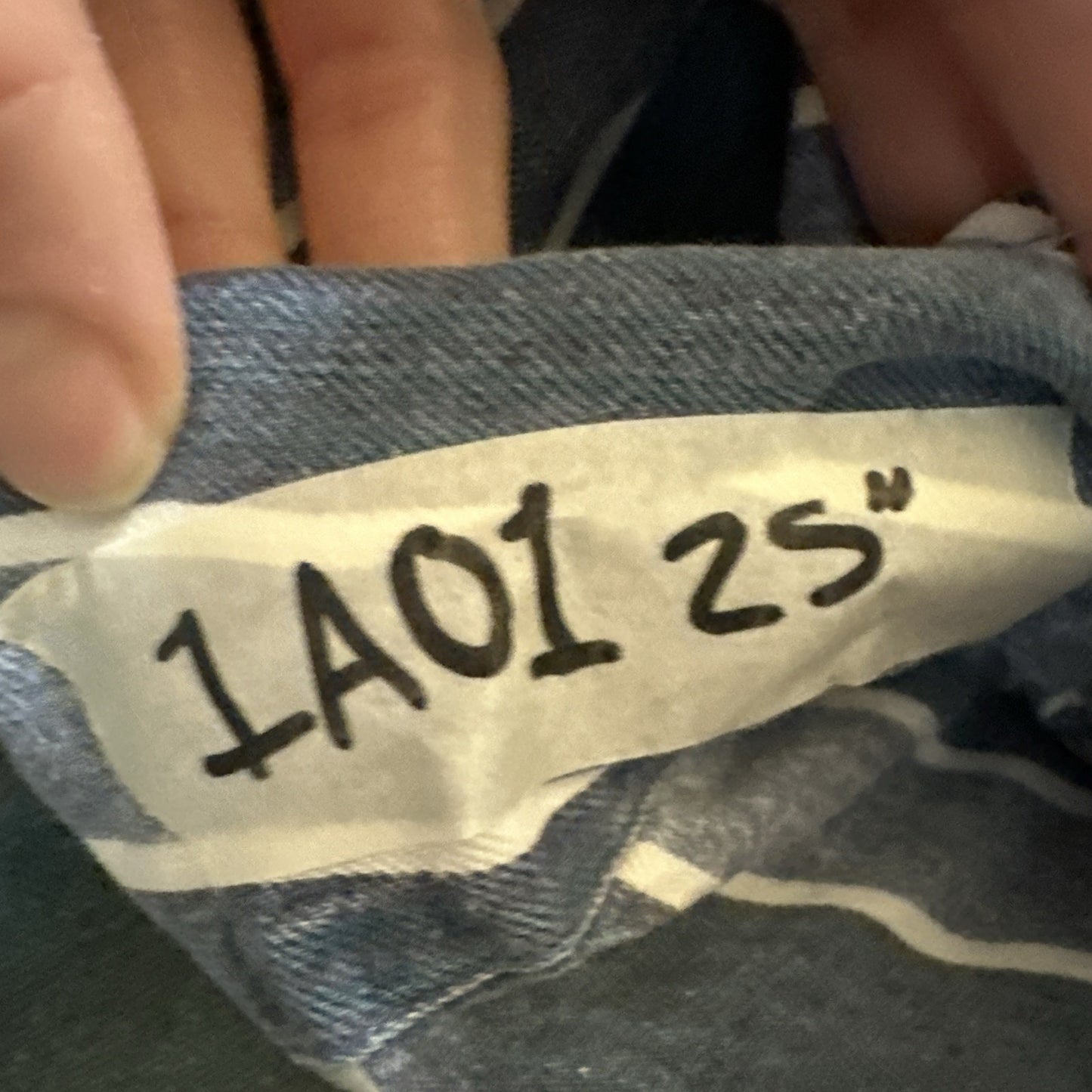 Vtg Heavy Cotton Button Down Shirt Blue Stripes L/XL 25" PTP High Quality 1A01