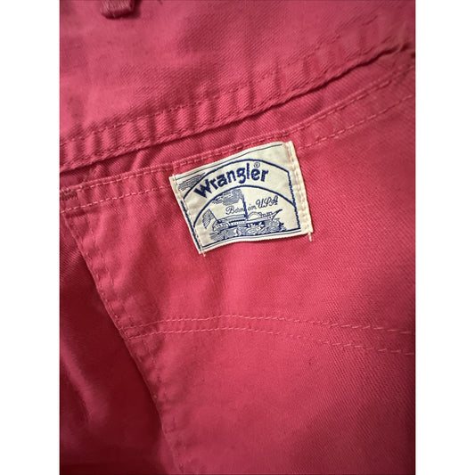 Vtg Wrangler Hot Pink Pants Women’s Juniors Sz 7 Hot Pink USA Made 25" Waist A2