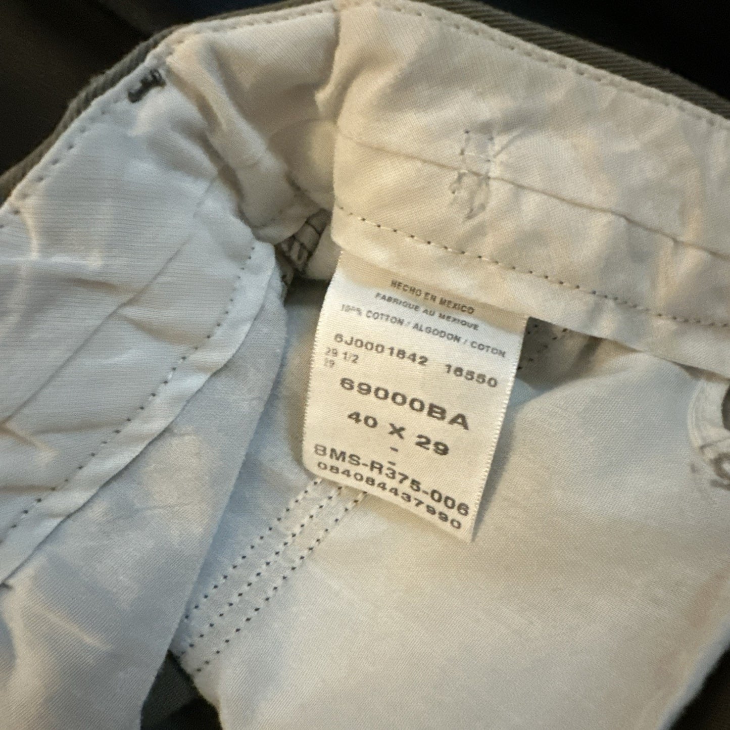 Vtg Timber Creek Wrangler Mens 40x29 Perfect Fit 100% Cotton Chino Green 1B27