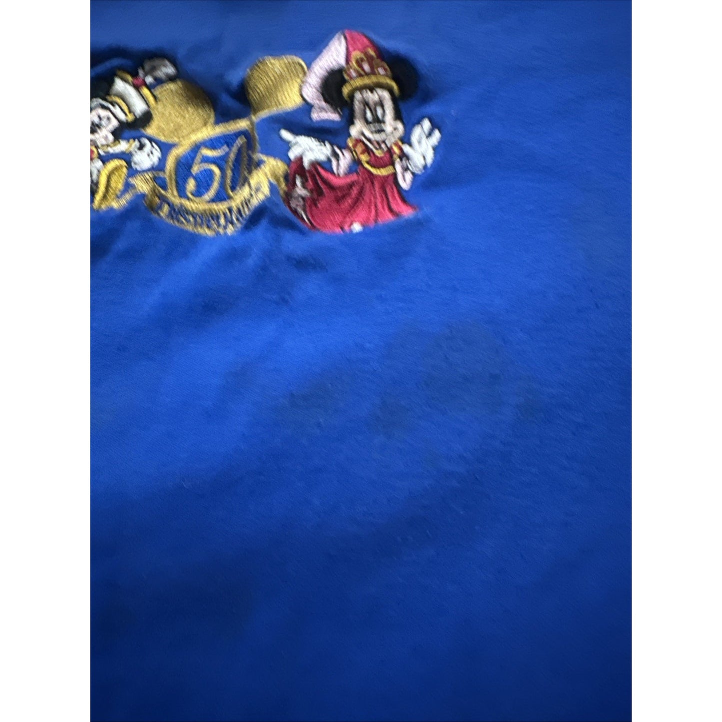 Vtg Disney Shirt Womens XL 50 Years Anniversary Happiest Homecoming Blue 2A04