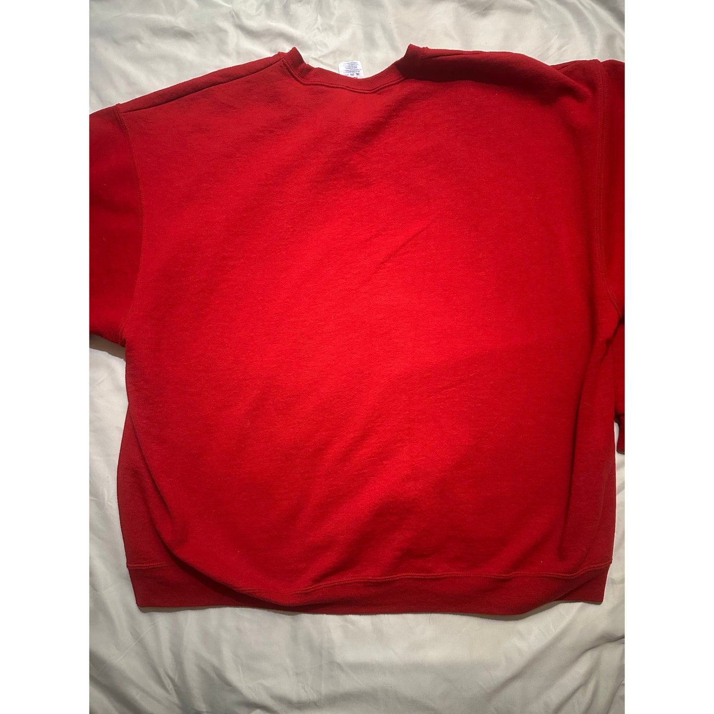 Vtg Jerzees 2XL "Private Energy" Oversize Red Pullover Sweatshirt Super Sweats