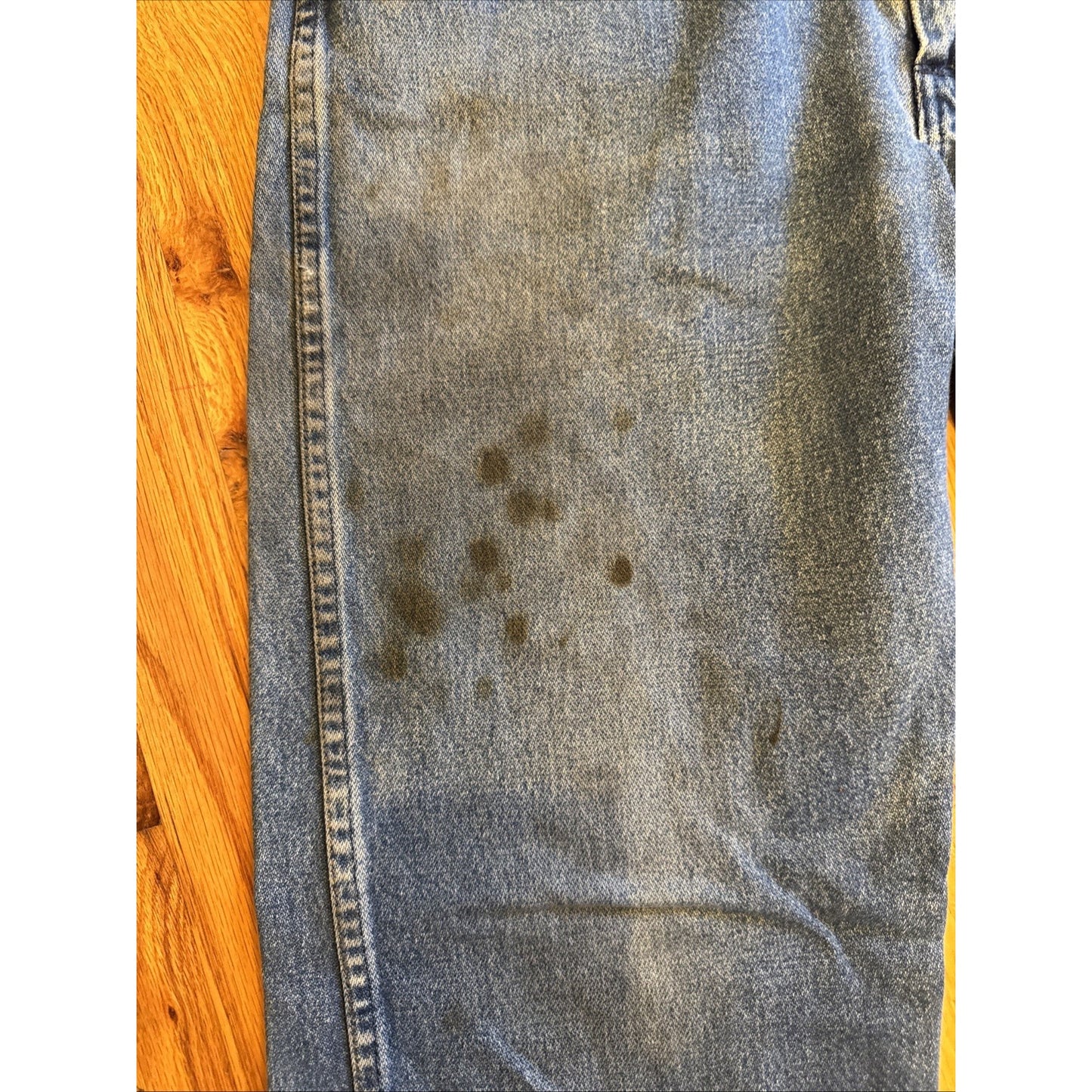 Wrangler 12MWZPW Men's High Waste Vtg Jeans Straight Leg Fair Mexico 32x36 A3