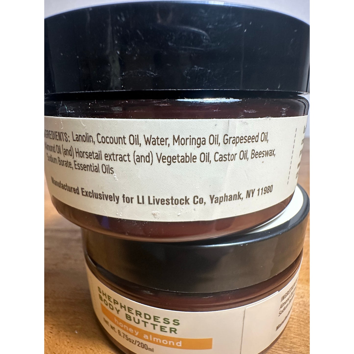 Long Island Livestock Co. Honey Almond Lanonlin Body Butter 6.75 oz 2-Pack E8