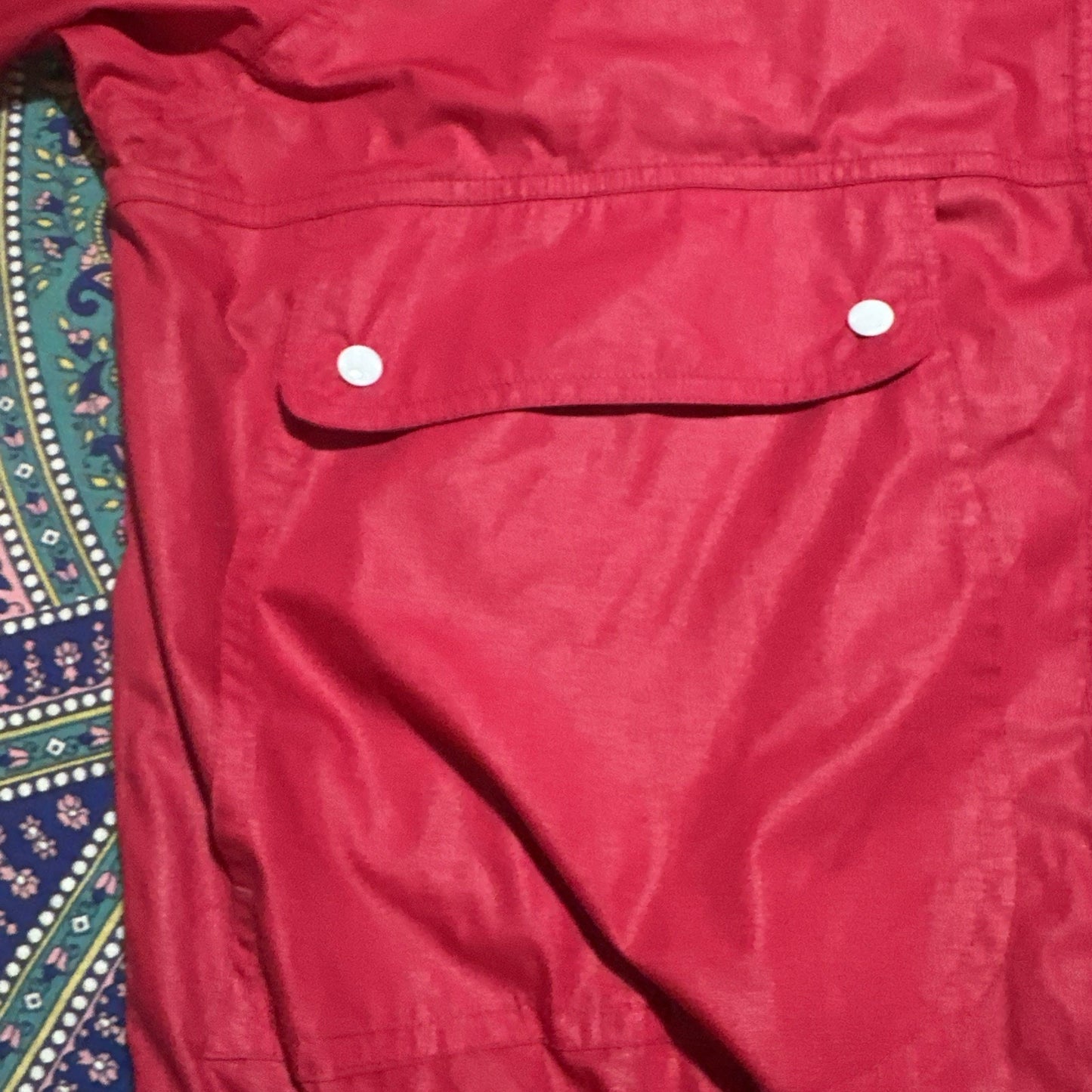 Koret Women’s M Button Bomber Jacket Hot Pink Polyester/Cotton Thailand Vtg