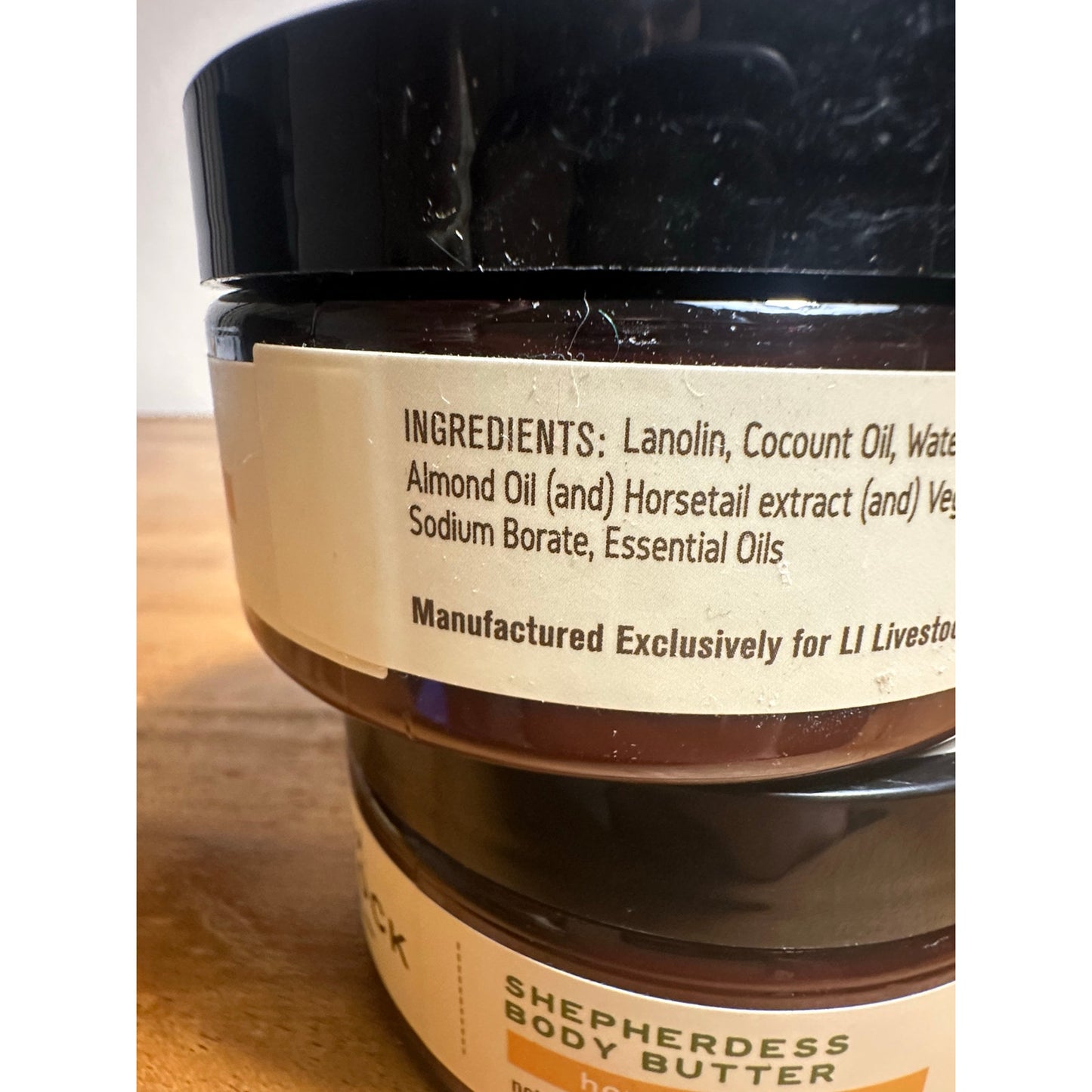 Long Island Livestock Co. Honey Almond Lanonlin Body Butter 6.75 oz 2-Pack E8