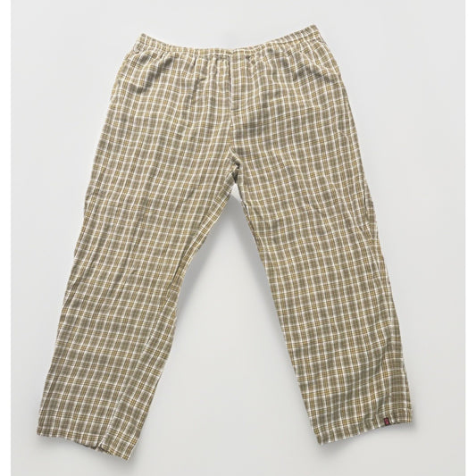 Alpine Design Mens XL Plaid Pajamas 100% Cotton Pockets High Quality 1D04