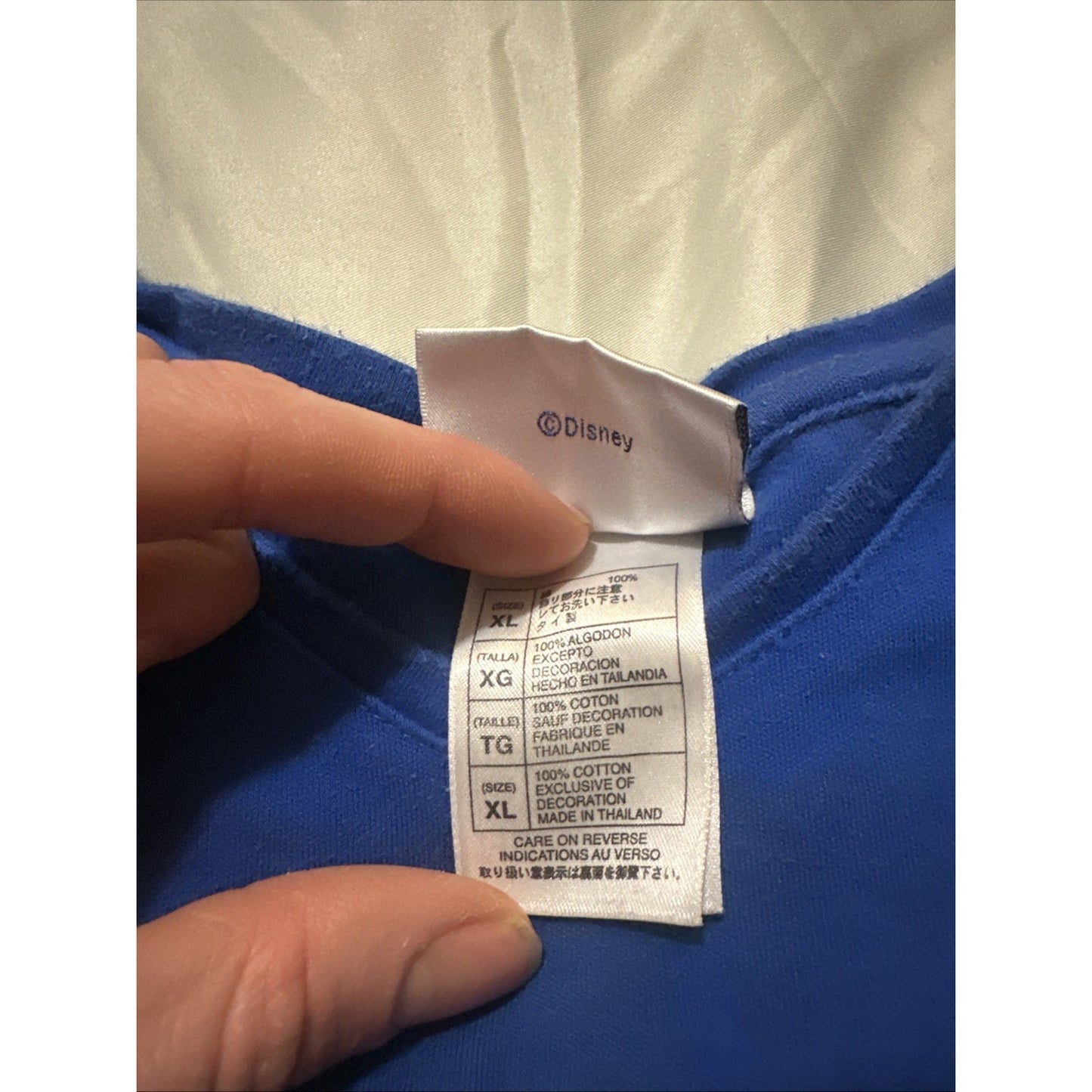 Vtg Disney Shirt Womens XL 50 Years Anniversary Happiest Homecoming Blue 2A04