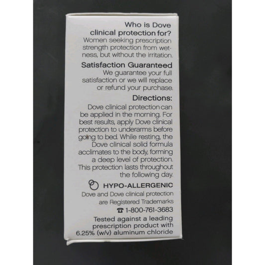 2-Pack Dove Clinical Protection Deodorant Cool Essentials 48 Hour Protection E3