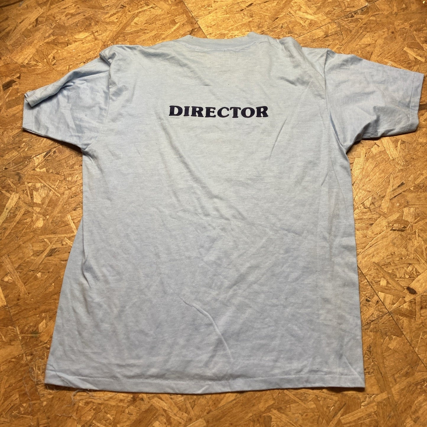 80s Baby Blue Unique Graphic Super Soft Tee Single Stitch small c3