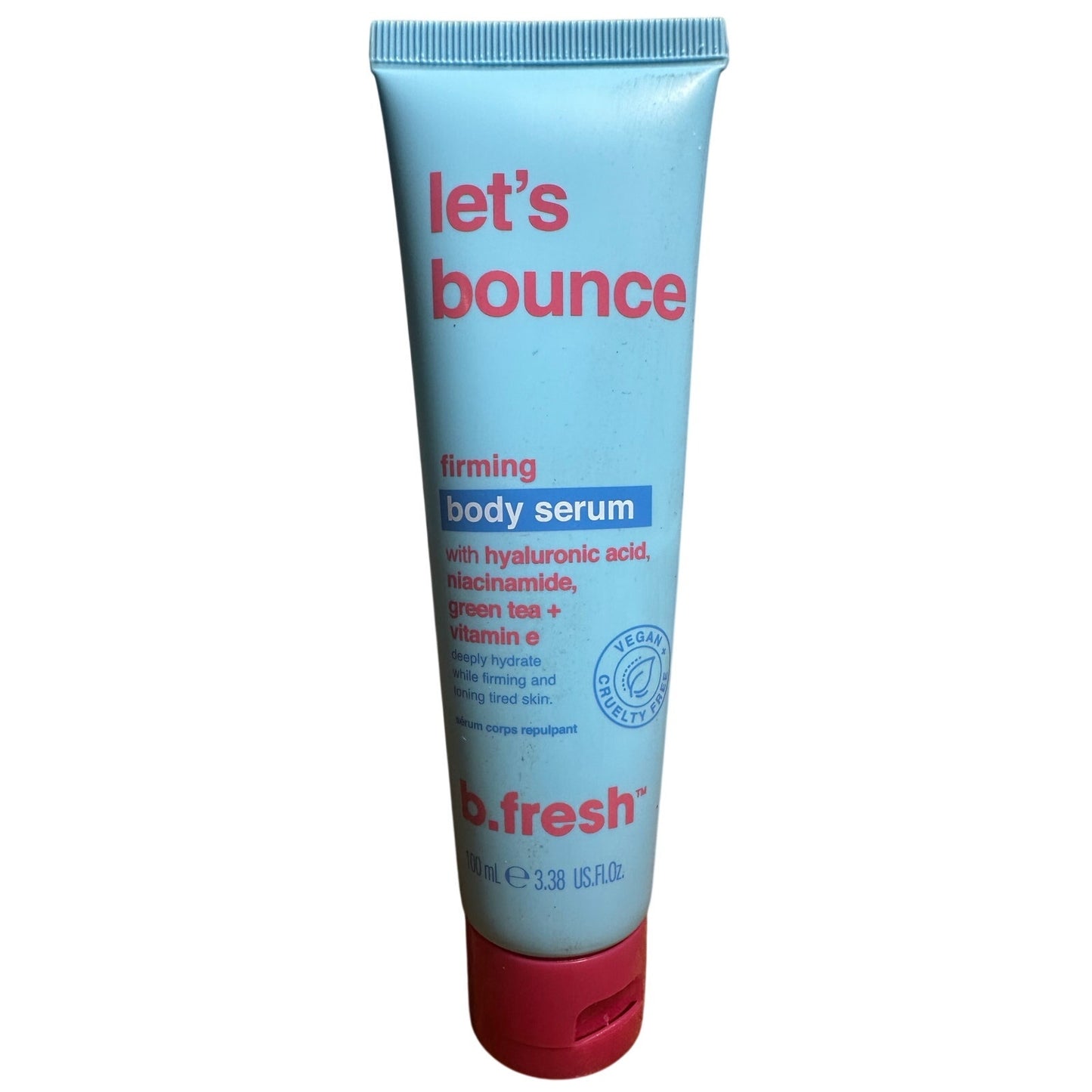 Let's Bounce b.fresh Firming Body Serum Sealed USA Made 100ml/3.38 fl oz | E7