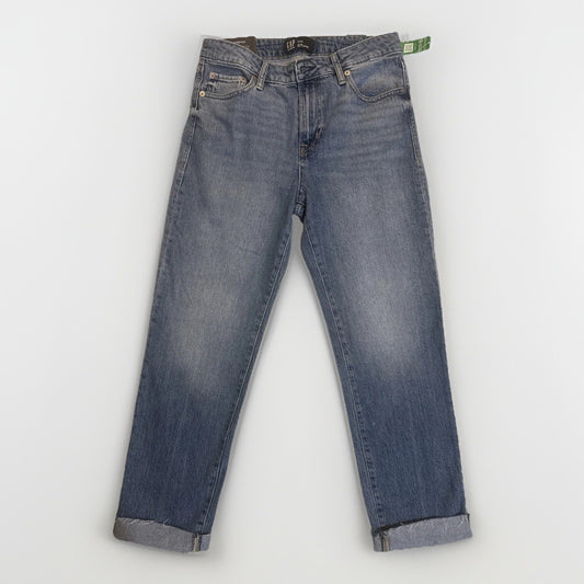 GAP Denim Slim Boyfriend Size 4/27R BRAND NEW 25” Inseam Blue Denim Jeans 1D18