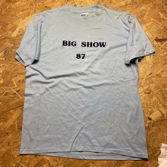 80s Baby Blue Unique Graphic Super Soft Tee Single Stitch small c3