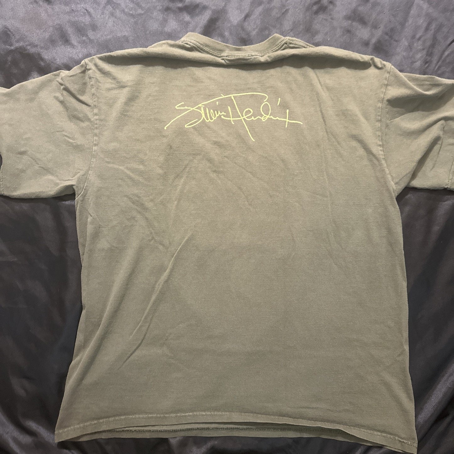 Zion Rootswear T Shirt Jimmie Hendrix Olive Green Mens XL Tee 1A29
