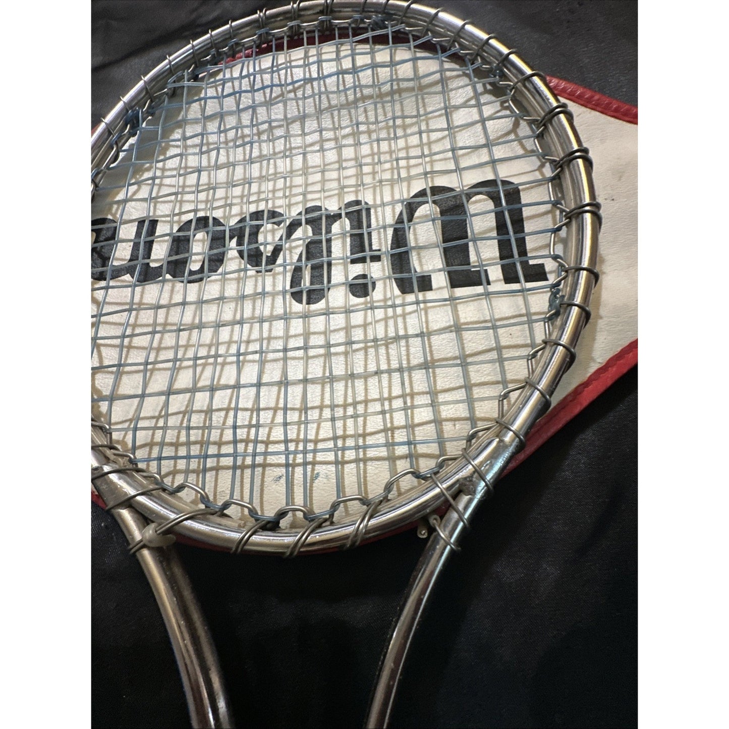 Wilson Vtg Tennis Racket T2000 Leather Handle 4 1/2" Great Condition! 1Z01