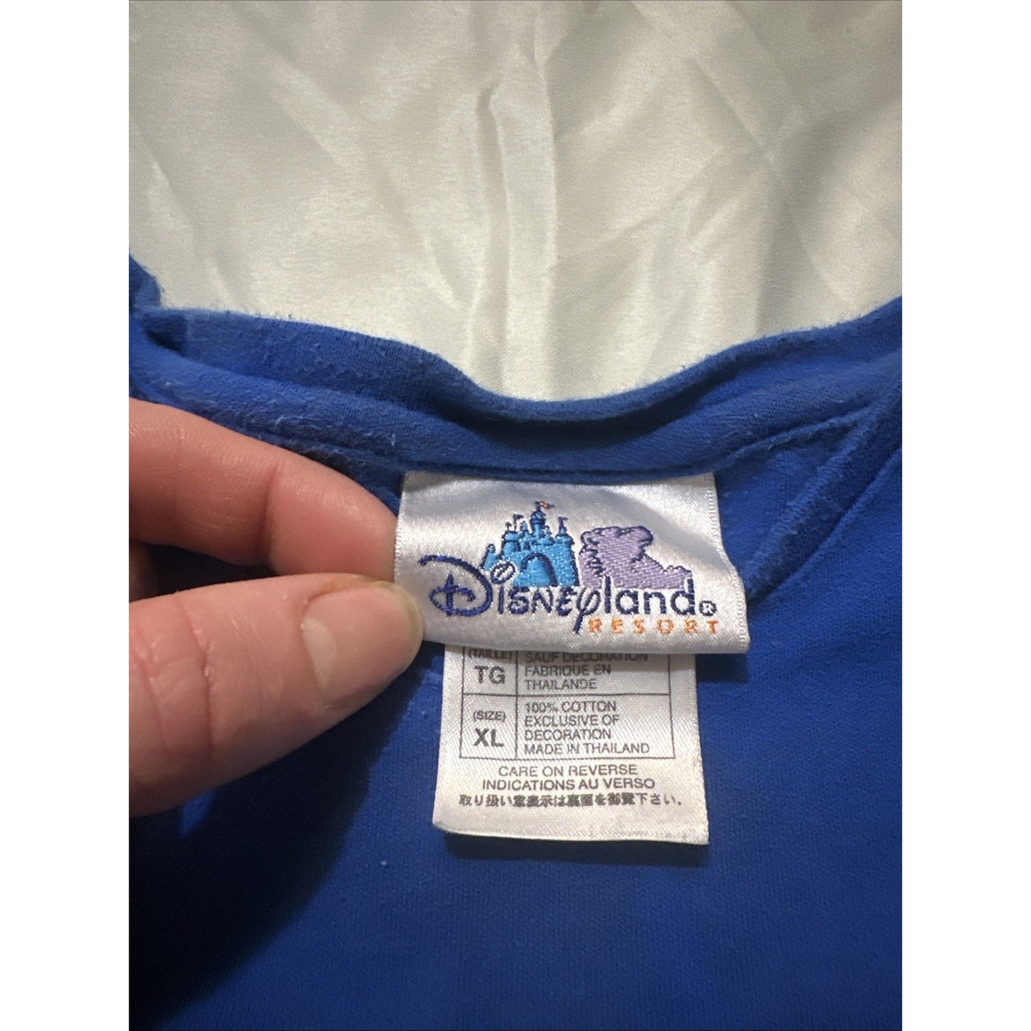 Vtg Disney Shirt Womens XL 50 Years Anniversary Happiest Homecoming Blue 2A04