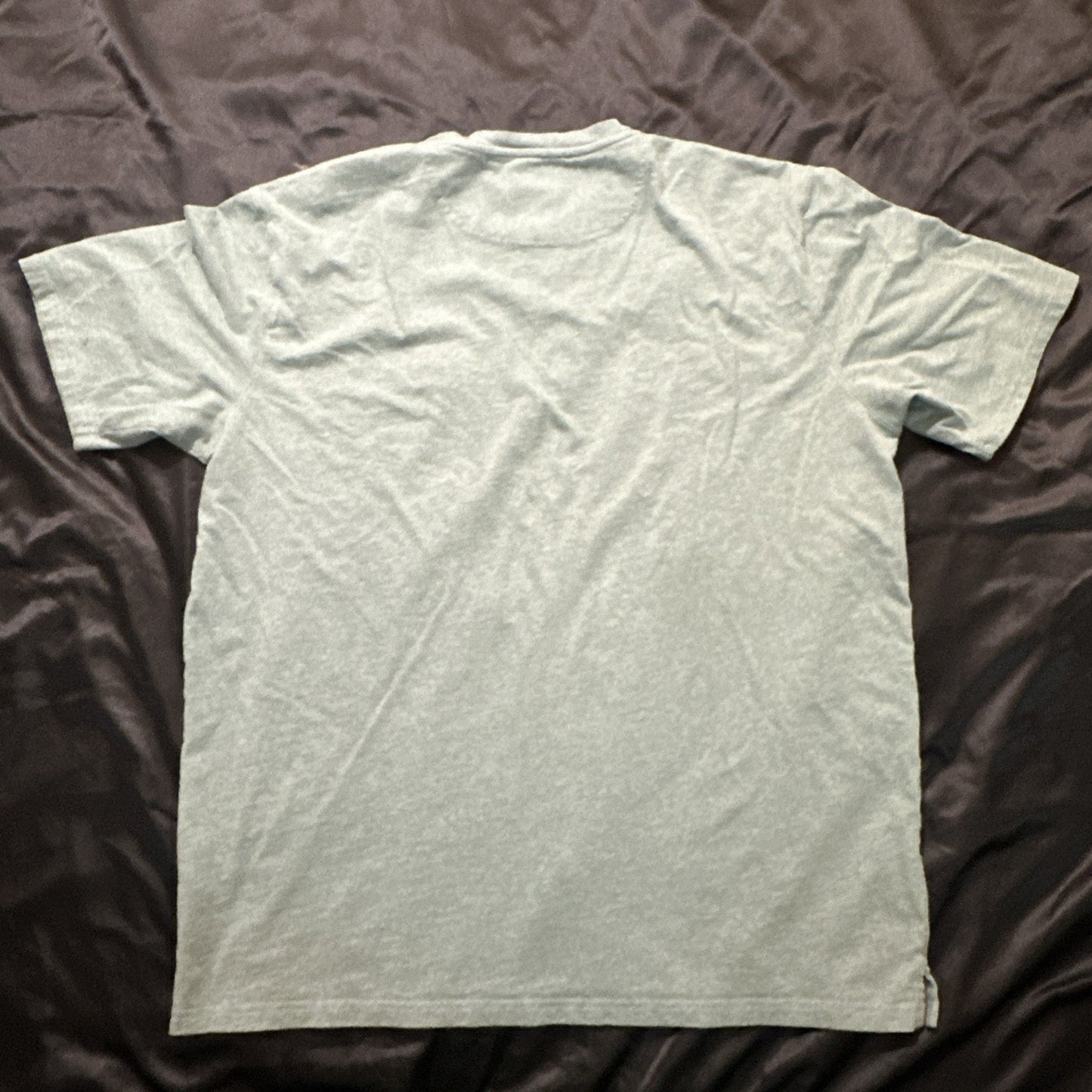 Pendleton Basic Pocket T Shirt Mens XXL Cotton Green Leather Trim 27" PTP 1A10