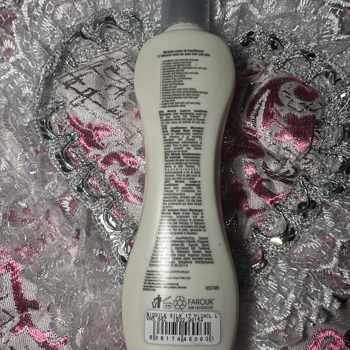 Biosilk Silk Therapy 17 Miracle Leave-in Conditioner NEW Missing cap 5.64 oz