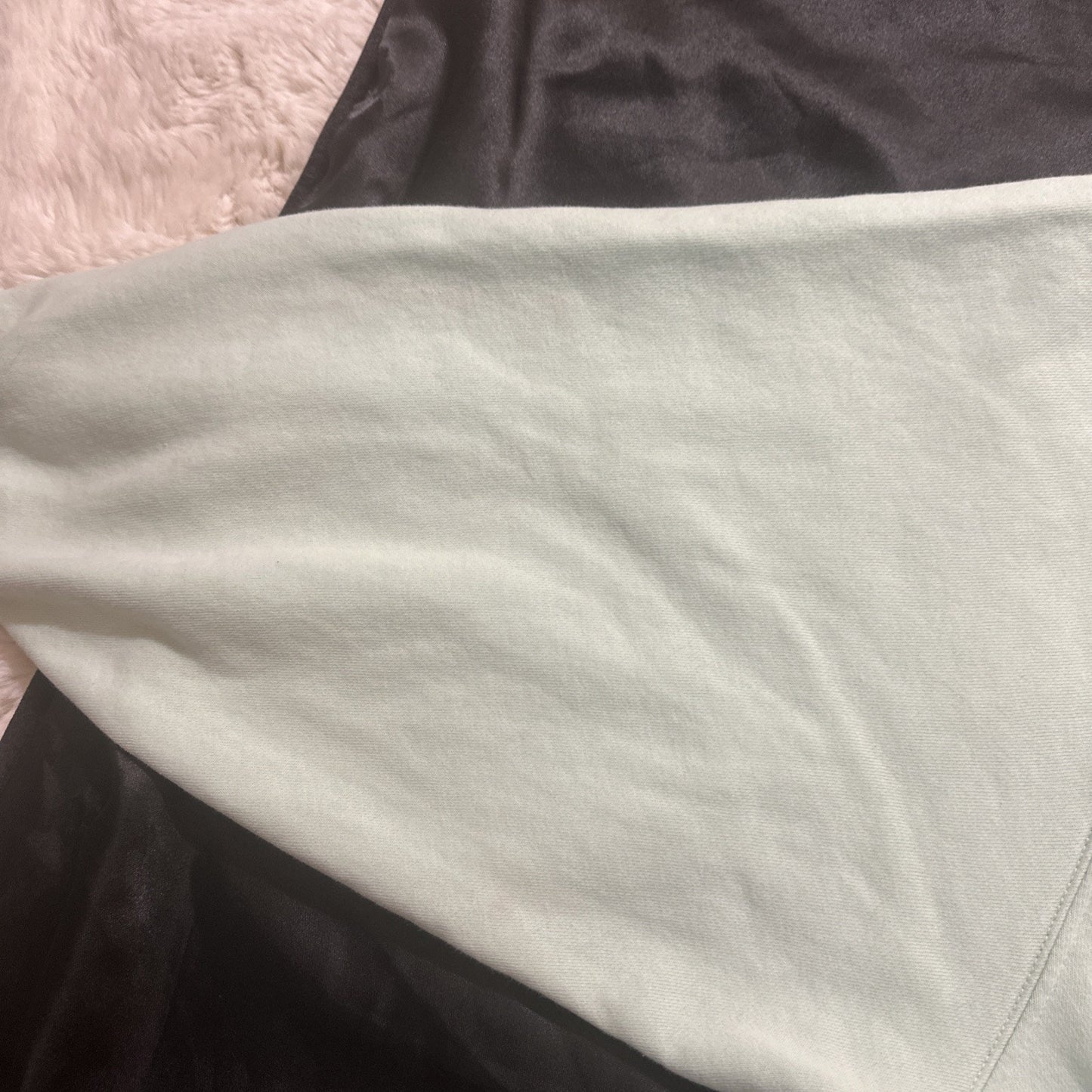 Nike Oversize Women's M Be As You Are Cropped Sweater Purple Green Cloud 1A25