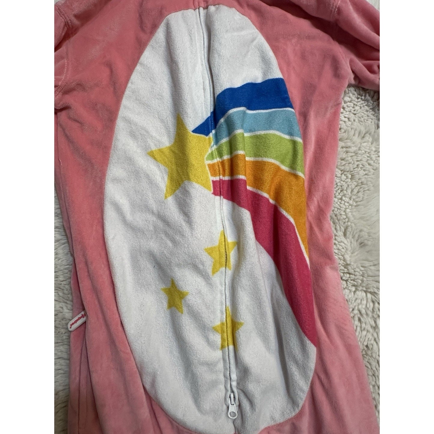 Tipsy Elves Carebears Adult Size S Pajamas One Piece Footless Excellent