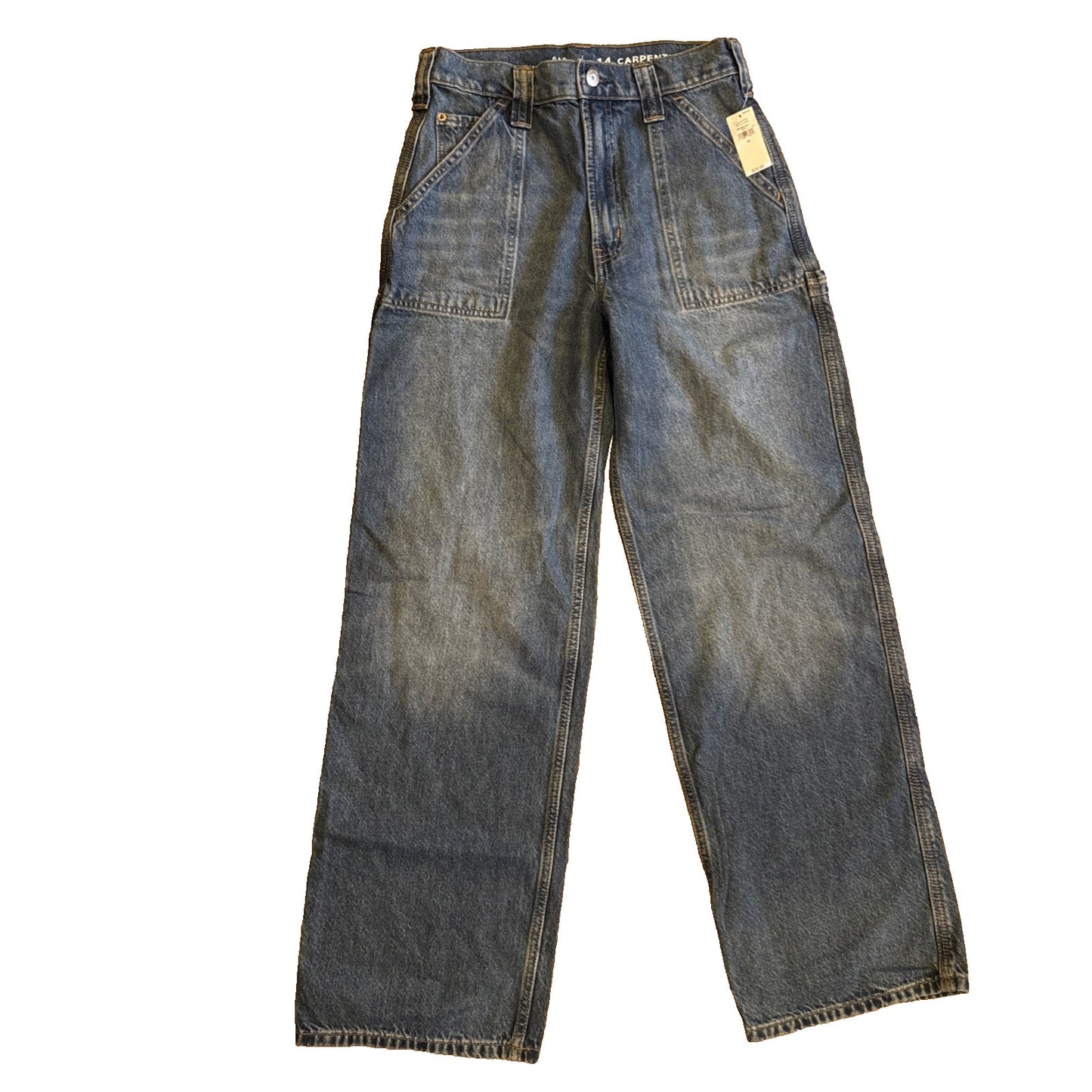 GAP Teen 14 Carpenter Jeans Standard Wide Leg Baggy Y2K NWT Retail $59 A3