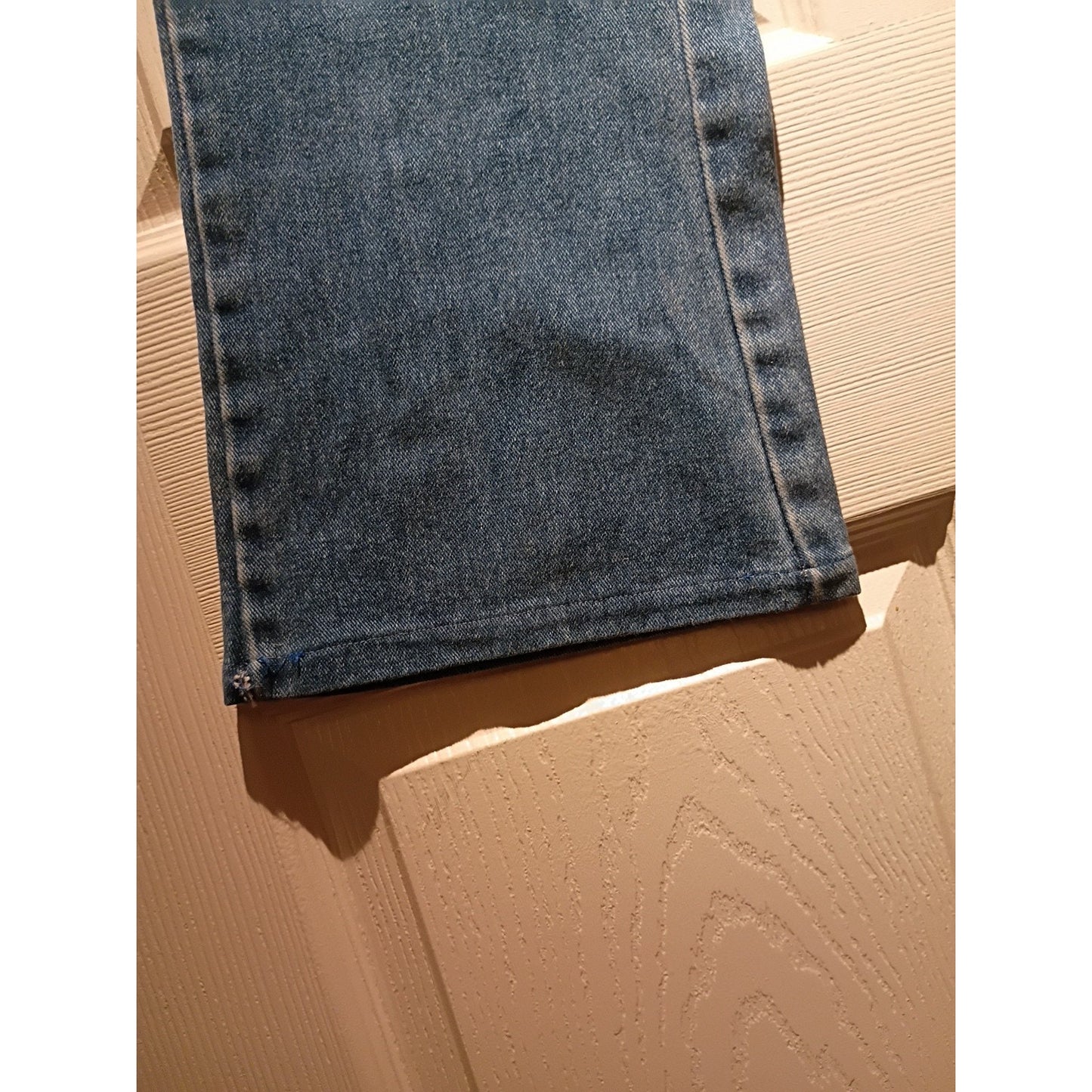 Zana Di Womens Flared Leg Dark Blue Denim Jeans Size 16 Y2K (Hemmed) C8