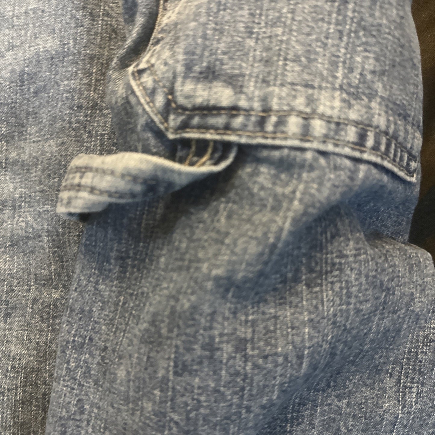 Wrangler Vtg Blue Lightwash Denim Shorts Mens 34 100% Cotton Carpenter Y2K 1B13