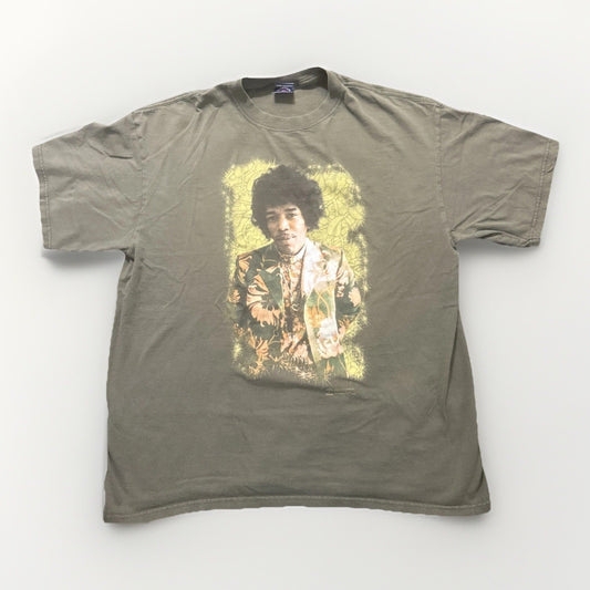 Zion Rootswear T Shirt Jimmie Hendrix Olive Green Mens XL Tee 1A29