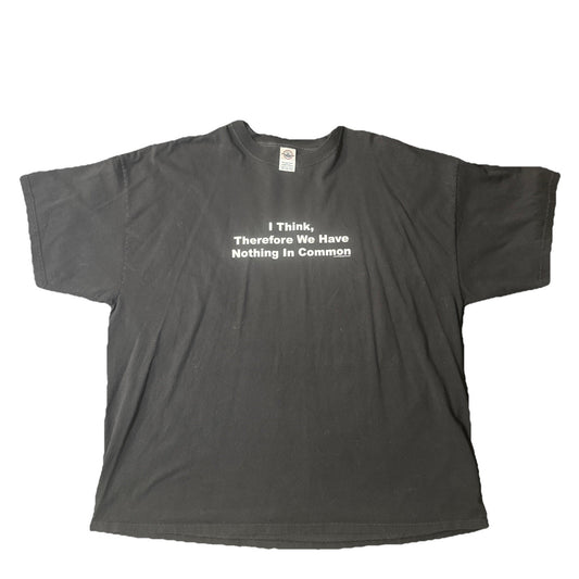 Delta USA T Shirt Wicked Jester Joke Tee 4XL Black Men’s “I think therefor…”