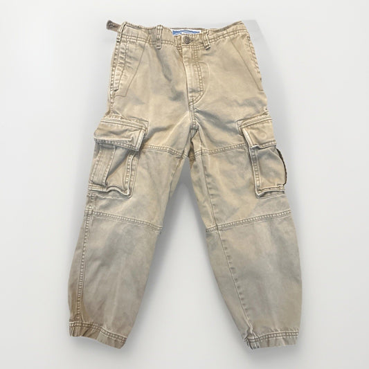 Vtg Old Navy Kids Size 8 Youth Cargo Pants Olive Green 100% Cotton 1B07