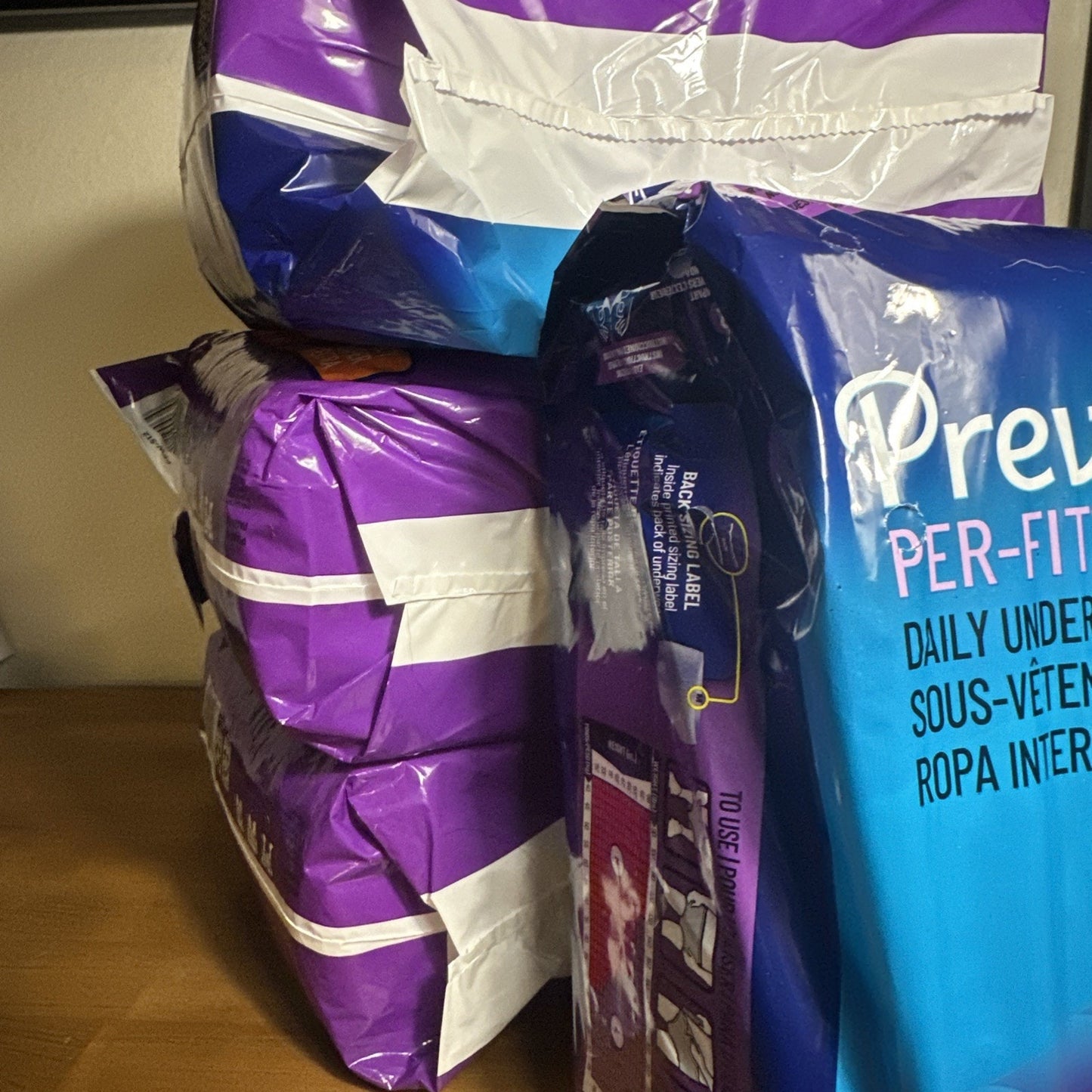 4 Bags Prevail Daily Per-Fit Underwear for Women, Medium (34"-46"), 80ct total