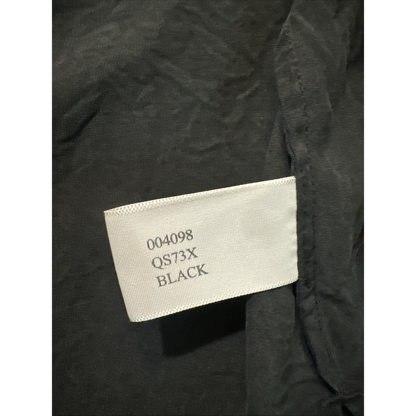 Nat Nast Luxury 100% Silk Button Down Shirt Mens L Onyx Black Bowling 1C19