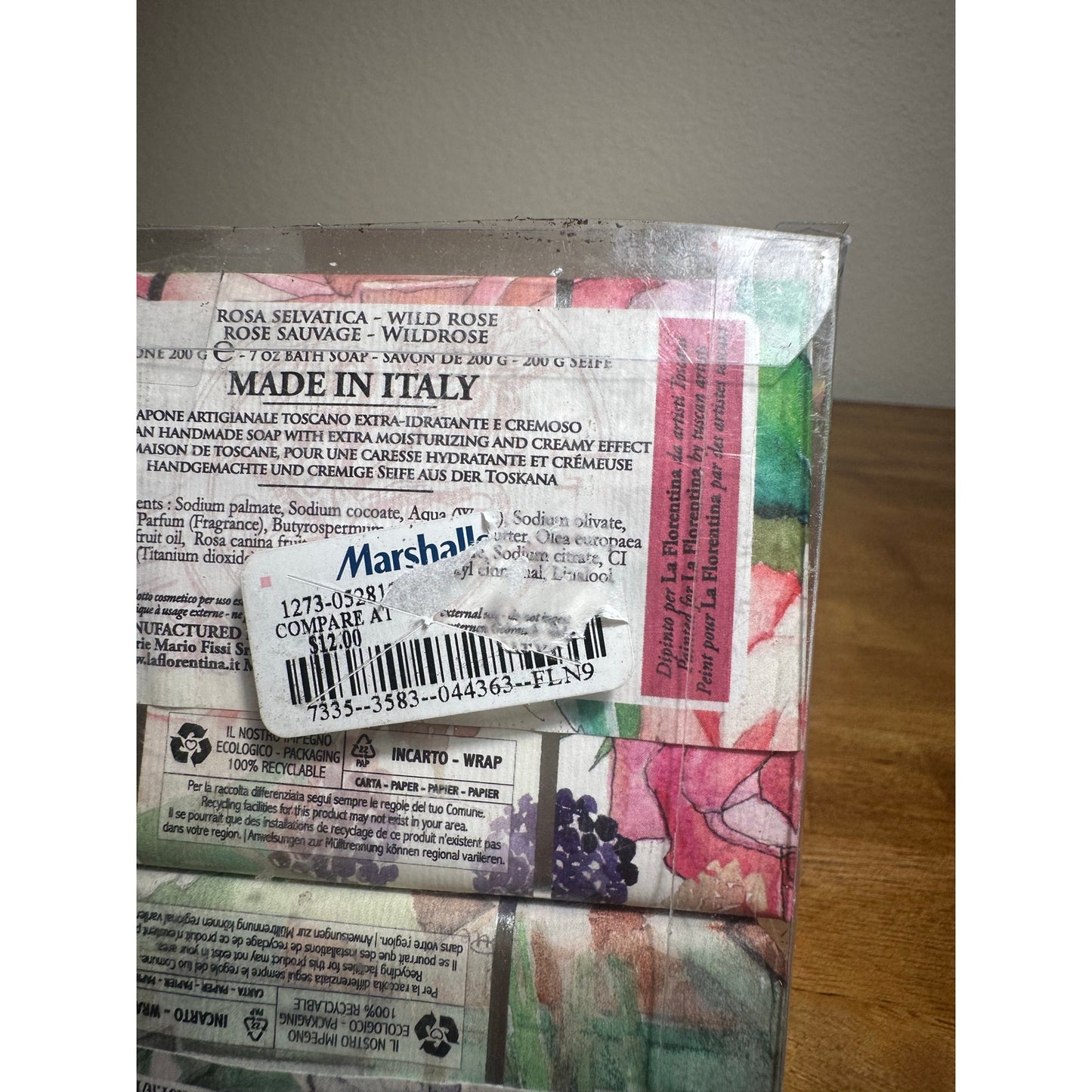 La Florentina Italian Soap Wild Rose & Lily of the Valley 2-Pack 7oz Bars | E8