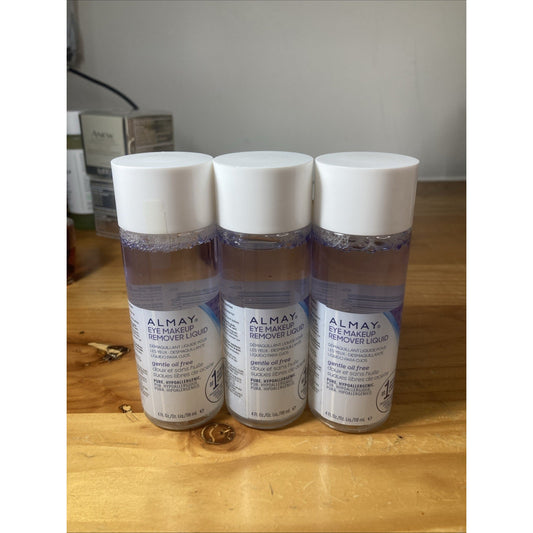 Almay Gentle Oil Free Eye Makeup Remover Liquid 4 Fl Oz Lot 3 B4