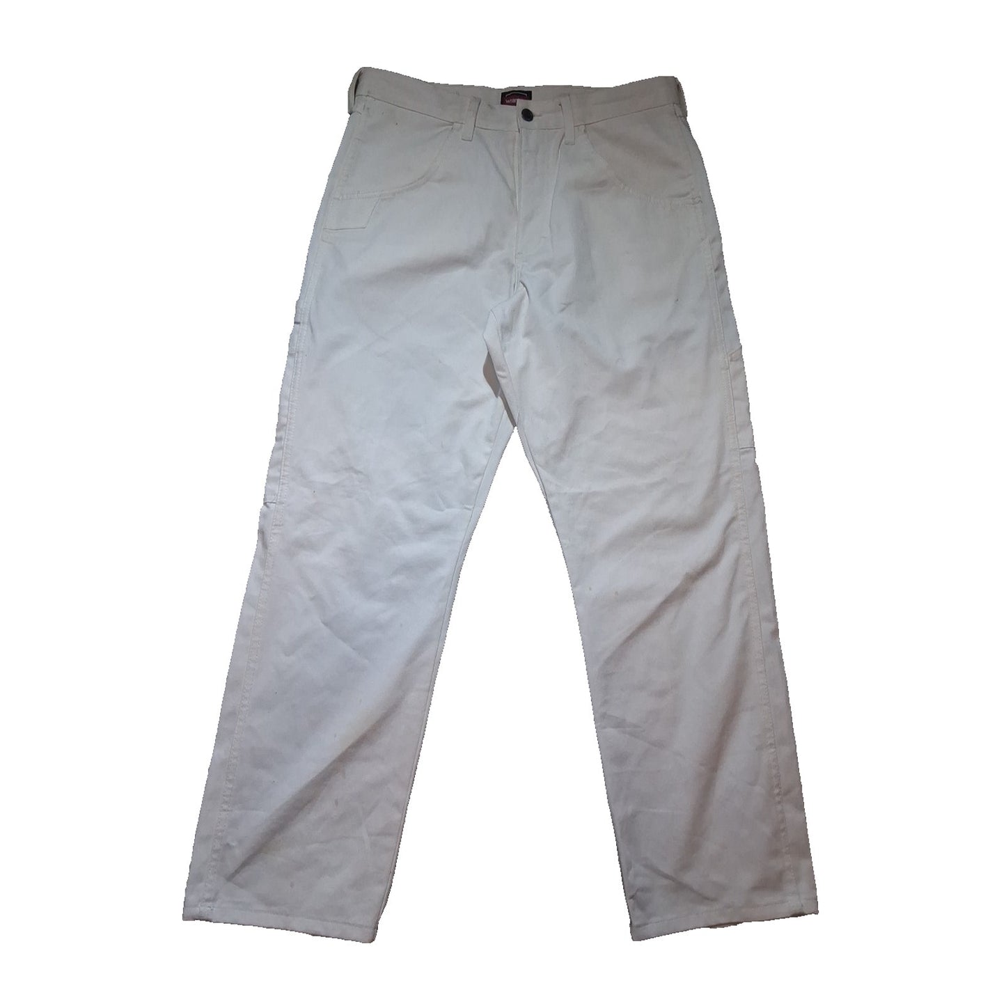 Wrangler Workwear Painters Pants White Relaxed Fit Men's Size 32x30 A3