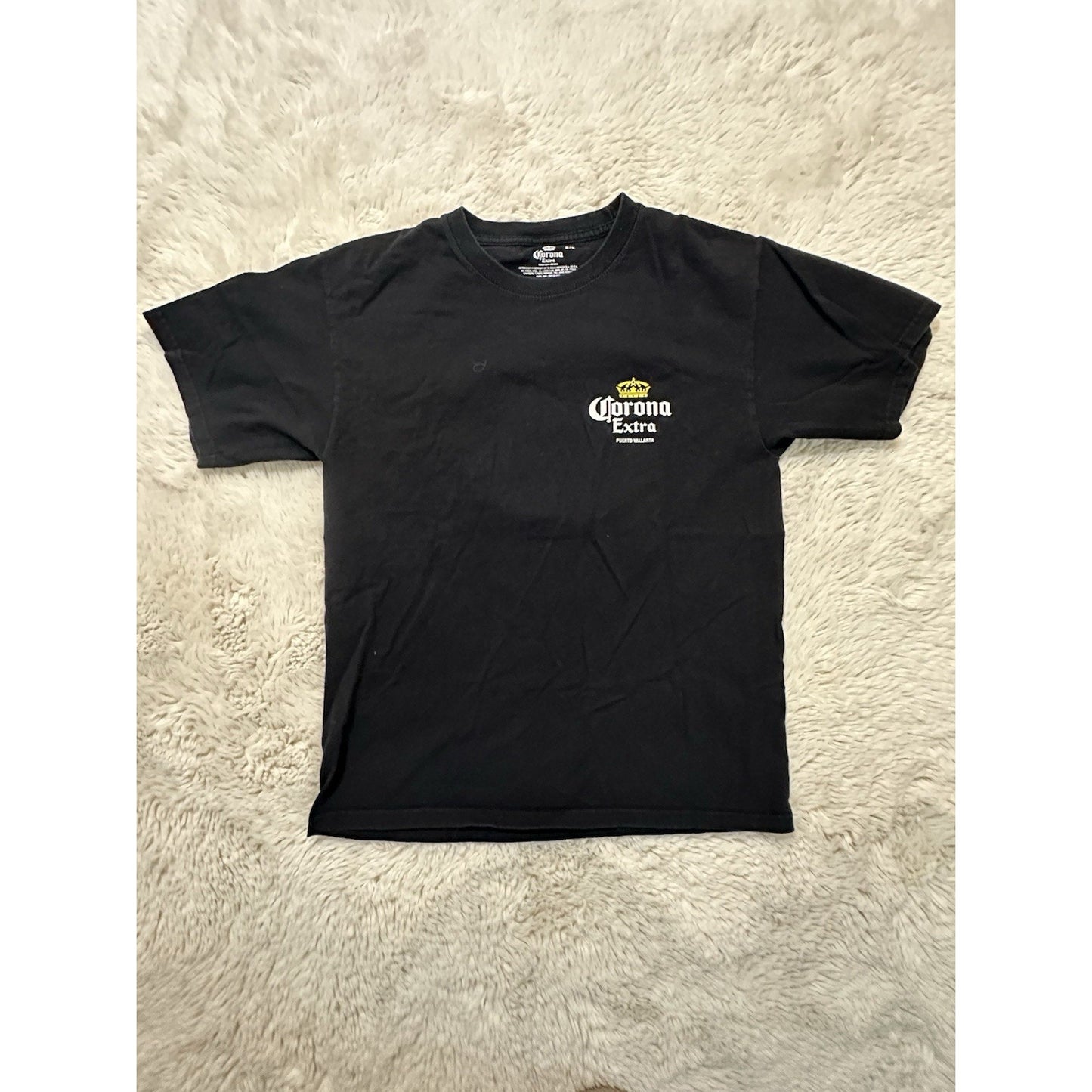 Corona Extra Shirt Black T Shirt Official Size M Men’s Beer Tee Short Sleeve M