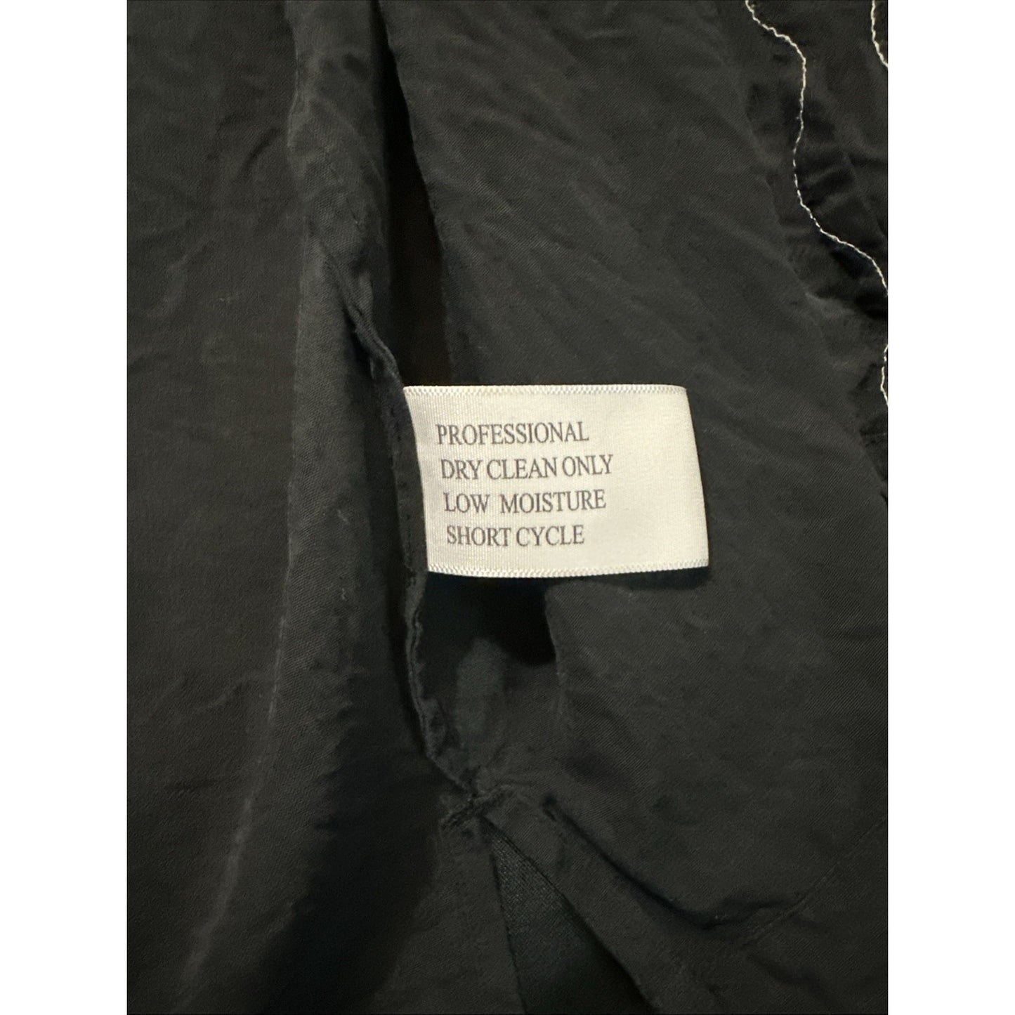 Nat Nast Luxury 100% Silk Button Down Shirt Mens L Onyx Black Bowling 1C19