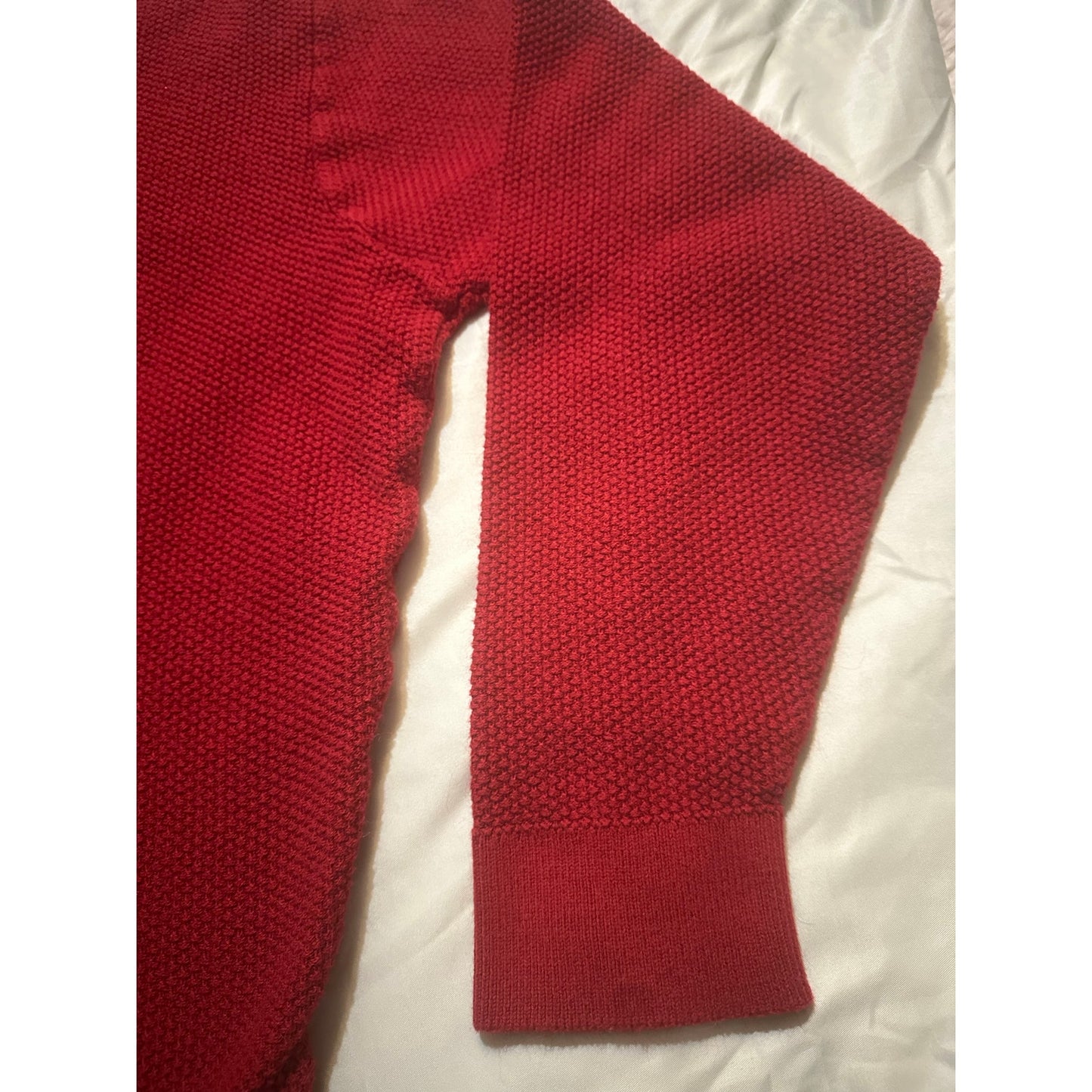 Polo Golf Ralph Lauren Peru Alpaca Cotton Red V-Neck Size XXL Sweater Vtg Y2K