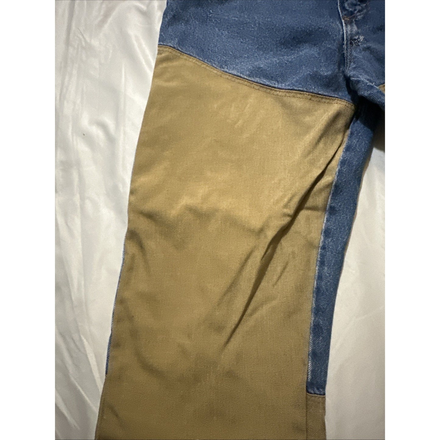 VTG WRANGLER RUGGEDWEAR MENS 34X30 DENIM CANVAS JEANS USA MADE WORKWEAR 2A06