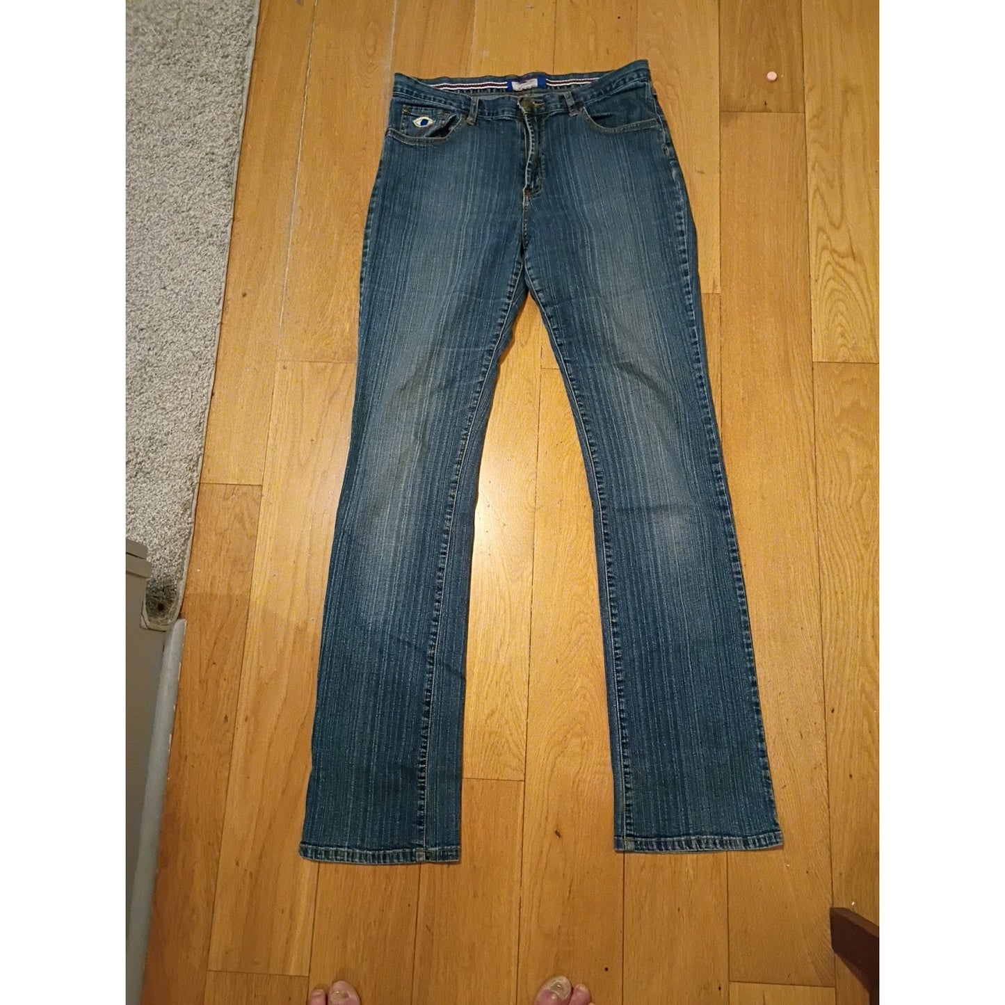 Women's E.M.A. Regular Fit Jeans Denim SIZE 35.5 -9 Light Wash B5