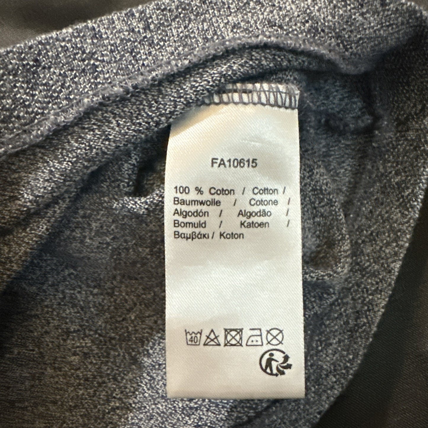 Lacoste Gray Polo Mens L 21" PTP Peru 100% Cotton Classic Fit 1A08