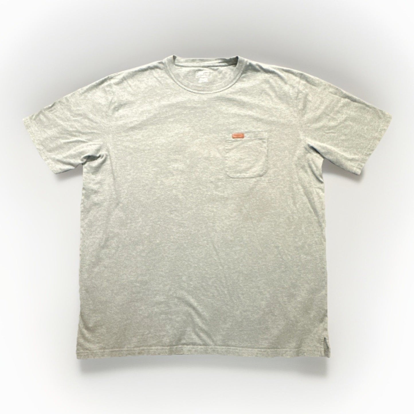 Pendleton Basic Pocket T Shirt Mens XXL Cotton Green Leather Trim 27" PTP 1A10