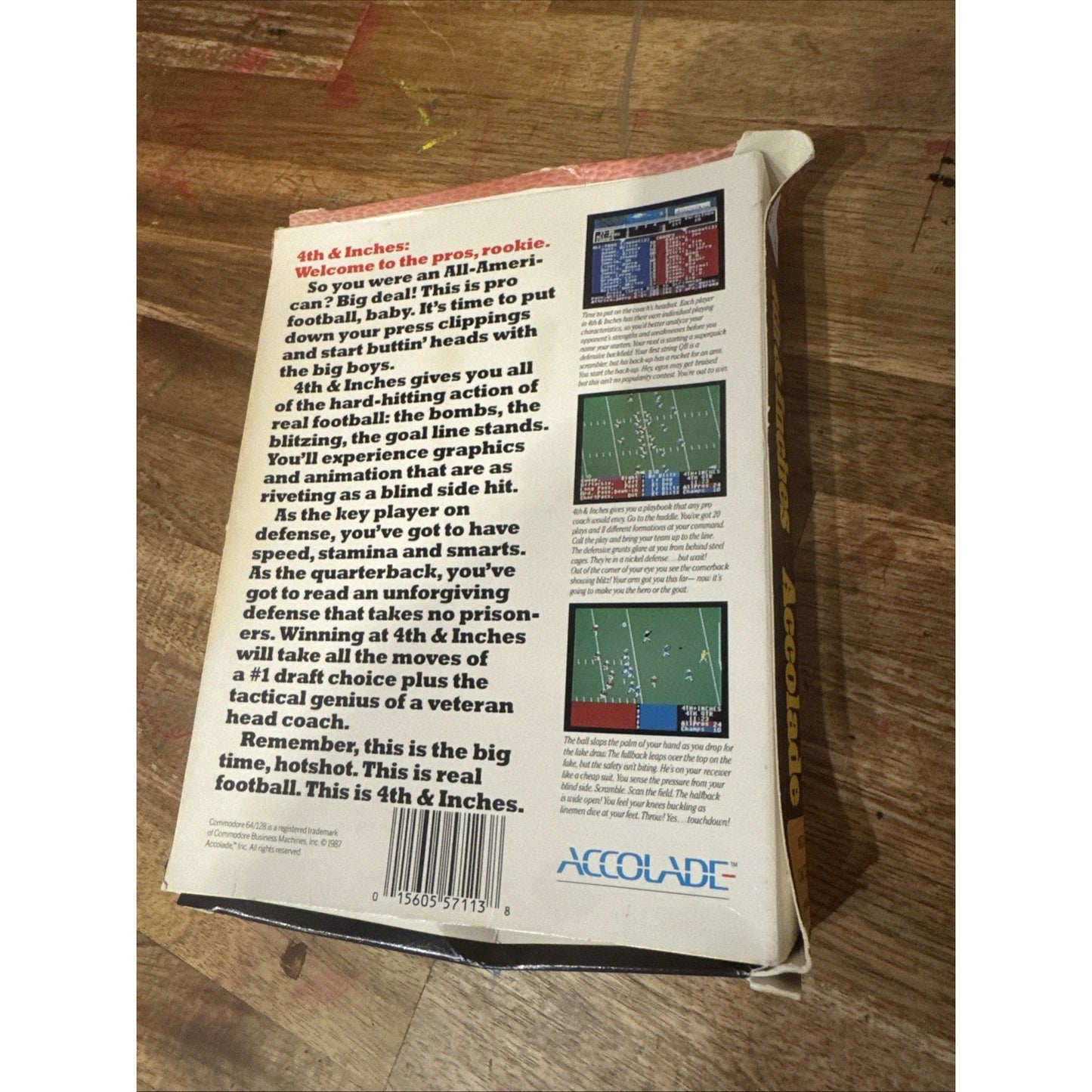 4th & Inches Accolade (Commodore 64/128, 1987) C5
