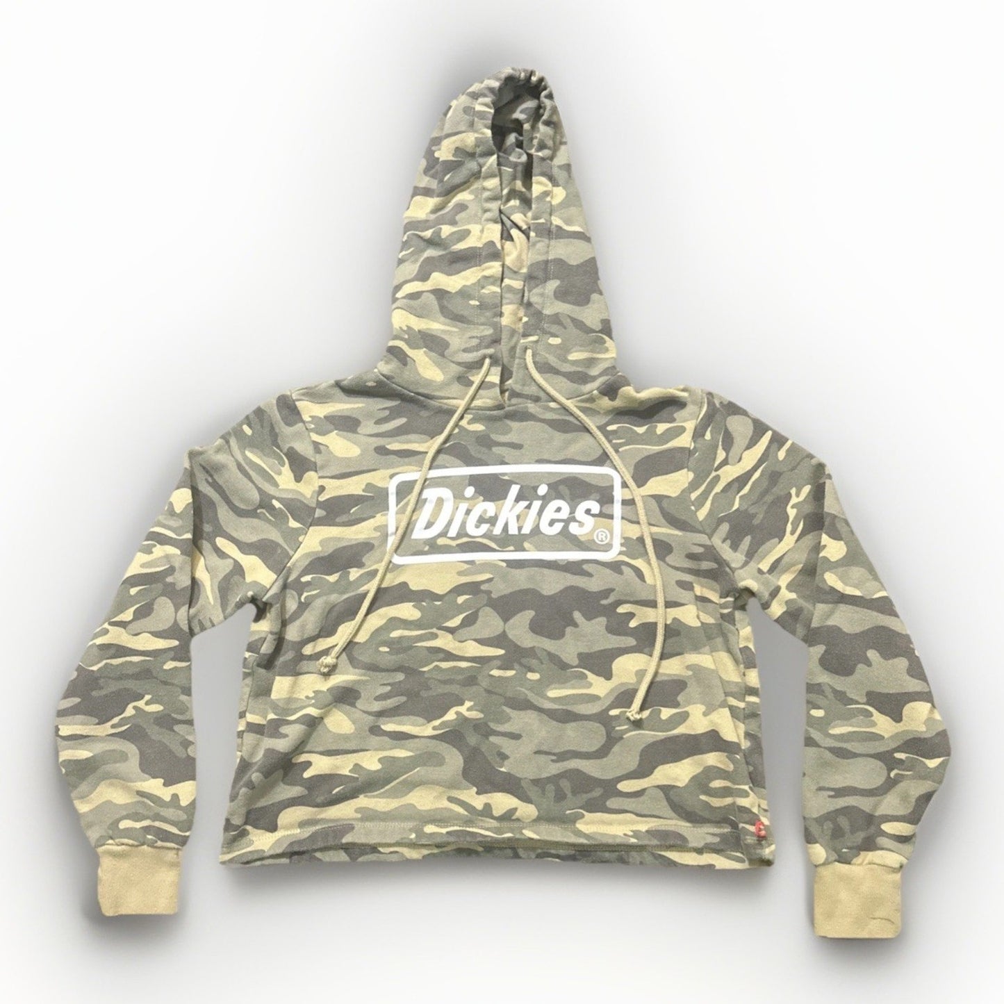 Dickies Pullover Hoodie Cropped Sweatshirt Camo Size M Women's 1A22