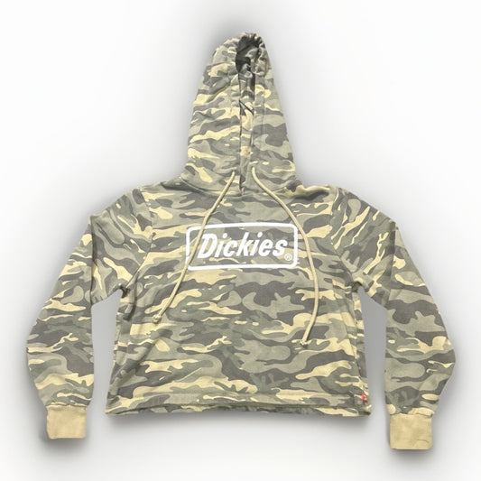 Dickies Pullover Hoodie Cropped Sweatshirt Camo Size M Women's 1A22