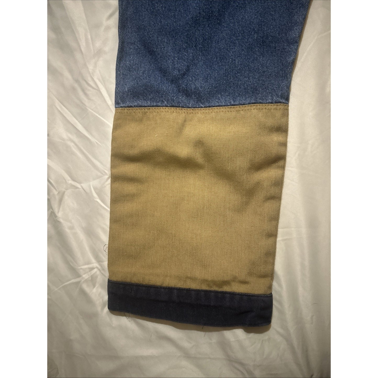 VTG WRANGLER RUGGEDWEAR MENS 34X30 DENIM CANVAS JEANS USA MADE WORKWEAR 2A06