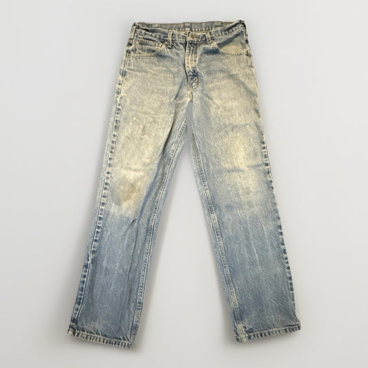 Vtg Carhartt Blue Denim Jeans Mens 34x32 B17-STW Relaxed Jeans Stonewash 1B11