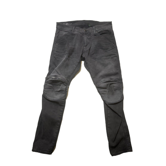 G-Star Raw 3D Zip Double Knee Mens 34x29 Black Skinny 5620 Sustainable Y2K 2A05